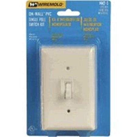 WIREMOLD Wiremold NMW2S Outlet Box Single Switch White 2124378